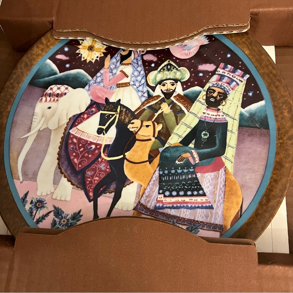 German Collectible Plate “Following the Star” 1982 Hedi  Keller - Picture 9 of 13